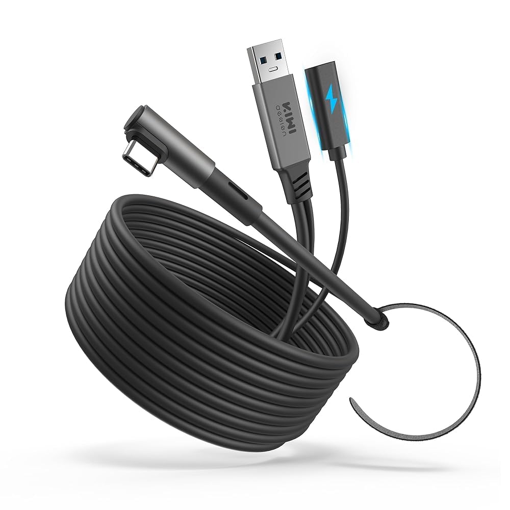 Amazon.co.jp: KIWI design リンクケーブル 充電可能 4M Meta Quest 3S